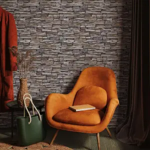 Holden Decor Stone Slab Natural Wallpaper Rustic Realistic Modern Feature Wall