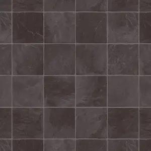 Goliath Granit Tile Vinyl by Remland (Carbon, 3m x 3m)