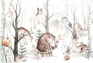 Forest Animal Friends Mural - 384x260cm - 5510-8