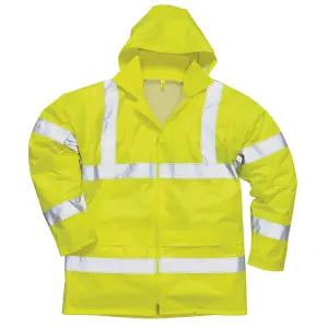 Portwest Hi-Vis Rain Jacket (H440) / Safetywear / Workwear (Pack of 2)