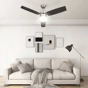 Dorne 108cm Ceiling Fan with LED Lights Black