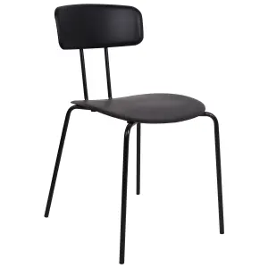 Set of 2 Dining Chairs SIBLEY Black