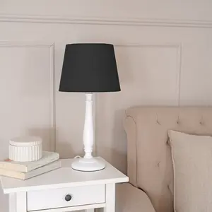 Annum Wood Table Lamp White / Black / No