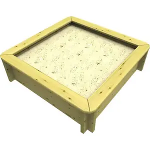 Garden Timber Company Wooden Sandpit 1.5m x 1.5m - 429mm Height - 44mm Thick Wall