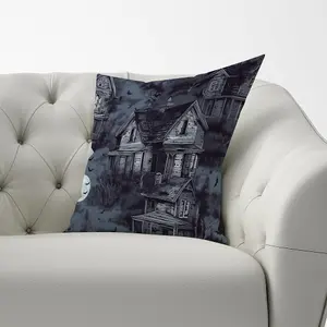 Spooky Shadowy Haunted House Cushions 33cm x 48cm