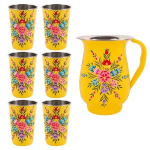 BillyCan - Picnic Jug Set - 400ml  - Buttercup Pansy - 7pc