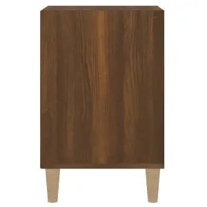 Berkfield TV Cabinet Brown Oak 100x35x55 cm Engineered Wood