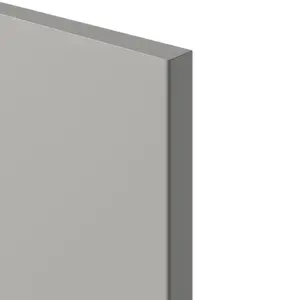 GoodHome Stevia Innovo handleless Matt pewter grey Slab Drawer front, Pack of 2 (H)340mm (W)497mm (T)18mm