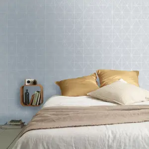 GoodHome Elode Light grey Scandinavian Textured Wallpaper Sample