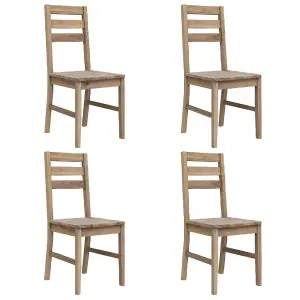 Berkfield Dining Chairs 4 pcs Solid Acacia Wood