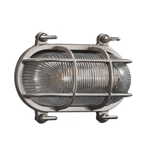 Nordlux Helford Outdoor Patio Terrace Garden Wall Light In Nickel (Height) 11cm