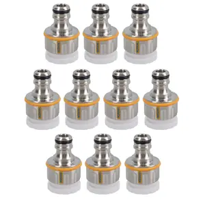 Hozelock Outdoor Garden Tap Hose Threaded Tap Connector 3/4in - 1/2in 10pc