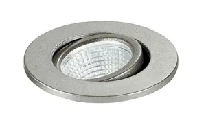 Luminosa POLARIS LED Recessed Adjustable Downlight Nickel 240lm 4000K 6.6x5.7cm