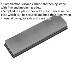 Combination Silicone Carbide Sharpening Stone - Fine & Medium Grades - Case