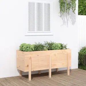 Berkfield Garden Raised Bed 121x50x57 cm Solid Wood Pine