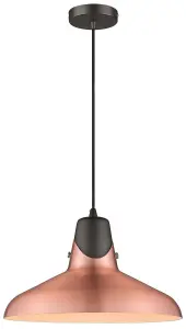 Luminosa Spring Dome Ceiling Pendant Copper, E27