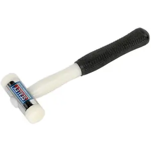 Premium 1lb Nylon Faced Hammer with Chrome Plated Zinc Head