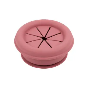 Tiny Dining - Baby Silicone Suction Snack Pot - 330ml  - Dusty Rose