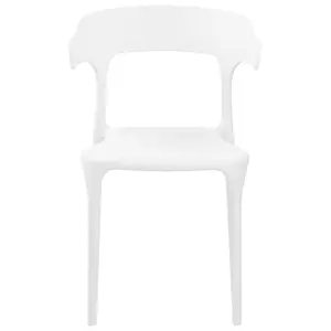 Set of 4 Garden Chairs GUBBIO White