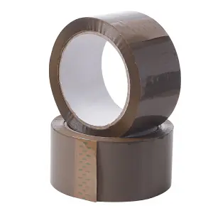 6 Rolls General Purpose Packing Parcel Tape - Brown 50mm x 60m