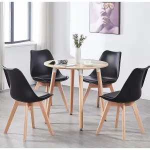 Halo Round Dining Table Single, Oak