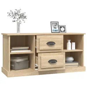 Berkfield TV Cabinet Sonoma Oak 99.5x35.5x48 cm Engineered Wood