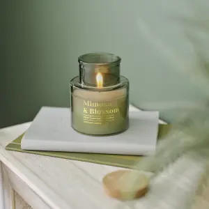 Candlelight Green Mimosa & Blossom Small Scented candle