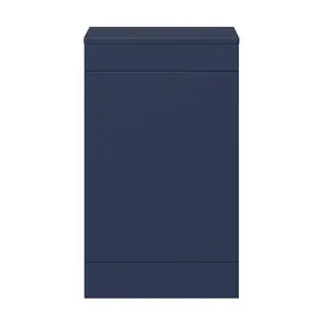 GoodHome Imandra Matt Blue Freestanding Toilet cabinet (H)840mm (W)500mm