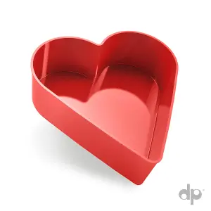 Heart Shape Pot Container Box Plant Pot Case Multipurpose Valentine's 24x25cm Red