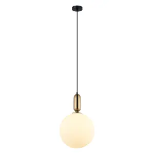 Luminosa Aldeva Modern 1 Light Globe Pendant Ceiling Light, E27