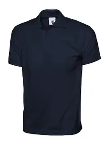 Uneek - Unisex Jersey Poloshirt - 100% Cotton - Navy - Size M