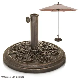 9KG Garden Parasol Round Base Rose