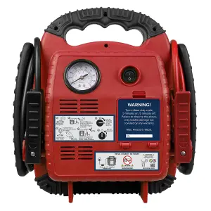 Sealey RoadStart Emergency Power Pack W/ Air Compressor 12V 750 Peak Amps RS132