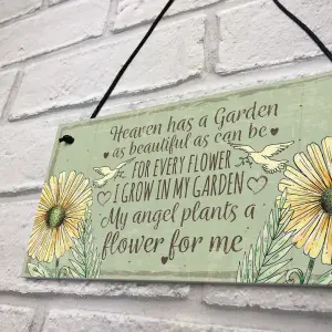 Red Ocean Memorial Garden Hanging Plaque Summer House Sign Garden Shed Friendship Mum Nan Gift