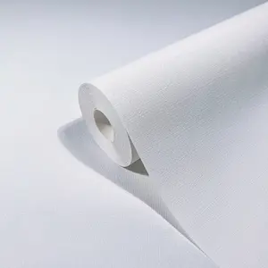 Galerie White Uni Plain Wallpaper