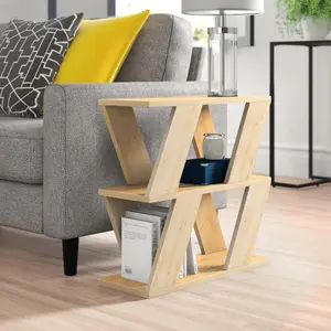 Adriana Side Table Modern Compact Design for Living Room & Bedroom Natural