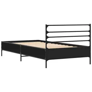 Berkfield Bed Frame without Mattress Black 90x200 cm