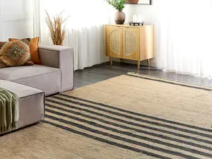 Jute Area Rug 300 x 400 cm Beige ERICEK