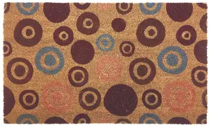 Coir Doormat Gainsborough Circles 45x75 cm