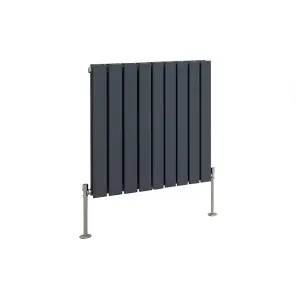 Right Radiators 600x612 mm Horizontal Double Flat Panel Designer Radiator Anthracite