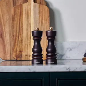 Cole & Mason London Chocolate Wood Salt & Pepper Mill Set 180mm