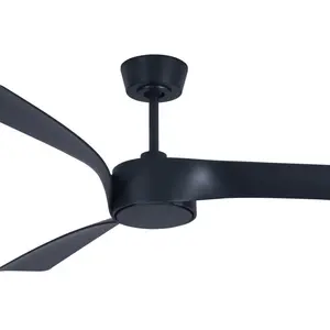 Avdul 132cm Ceiling Fan with Light Kit Black