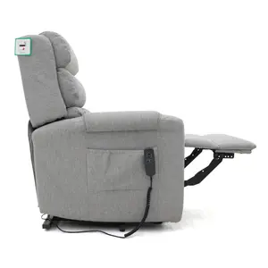 Burton Rise and Recline Armchair Electric Dual Motor Grey