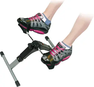 Pedal Exerciser with Digital Display - Leg or Arm Cycle Home Exercise Fitness Machine for Improving Circulation & Muscle Strength