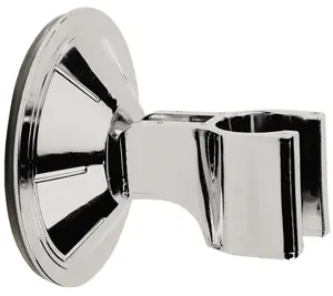 Chrome Shower Head Holder - Easy To Install Wall Mounted Vacuum Suction Cup Bathroom Bracket