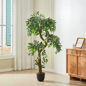 65cm H Garden Decoration Artificial Green Eucalyptus with Pot