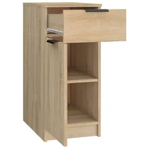 Berkfield Desk Cabinet Sonoma Oak 33.5x50x75 cm Engineered Wood