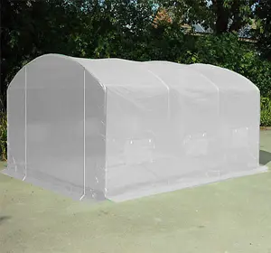 4m x 3.5m (13' x 11.5' approx) Pro Max White Poly Tunnel