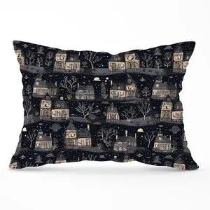 Spooky Haunted Houses Cushions 33cm x 48cm