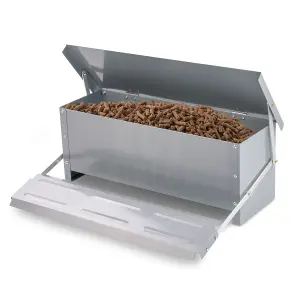 KCT 10kg Automatic Chicken Feeder Poultry Feeding Trough Bird Food Bowl Quail Hen